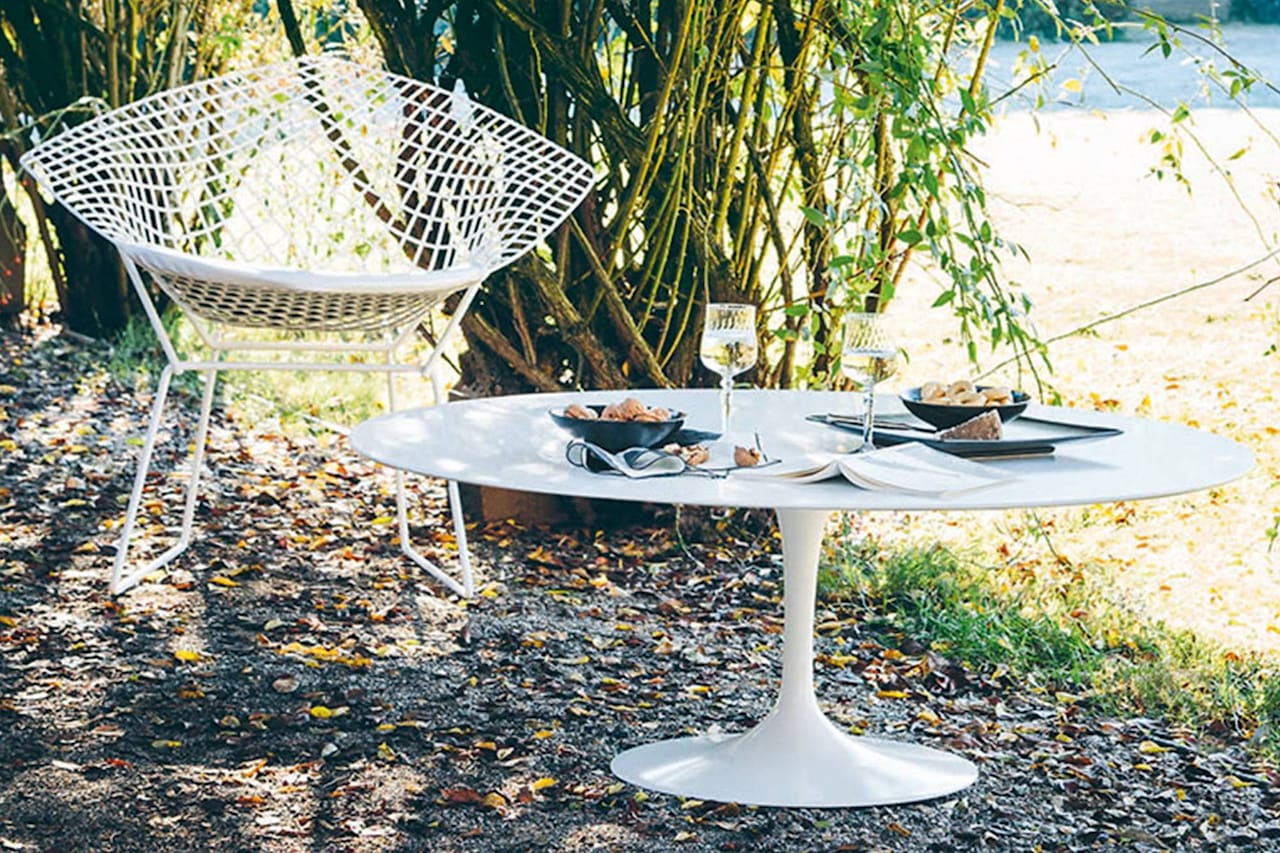 Saarinen Low Round Table For Outdoor