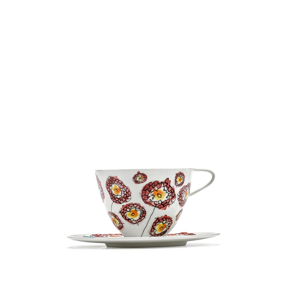 Cappuccino Cup & Saucer Anemone Milk