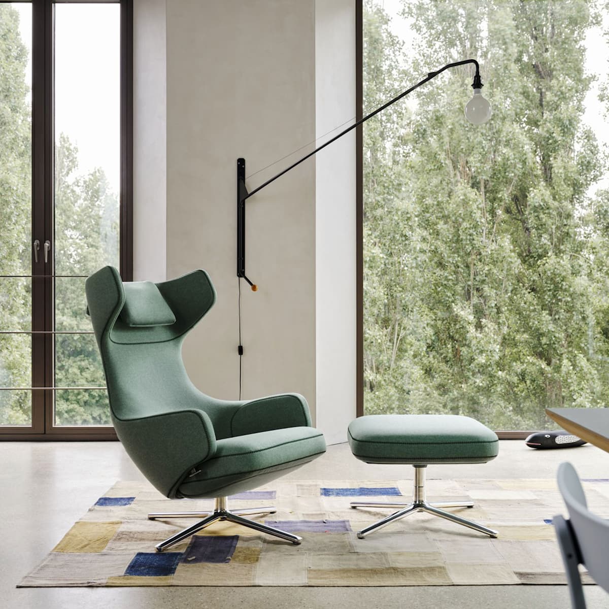 Vitra - Repos Armchair and ottoman