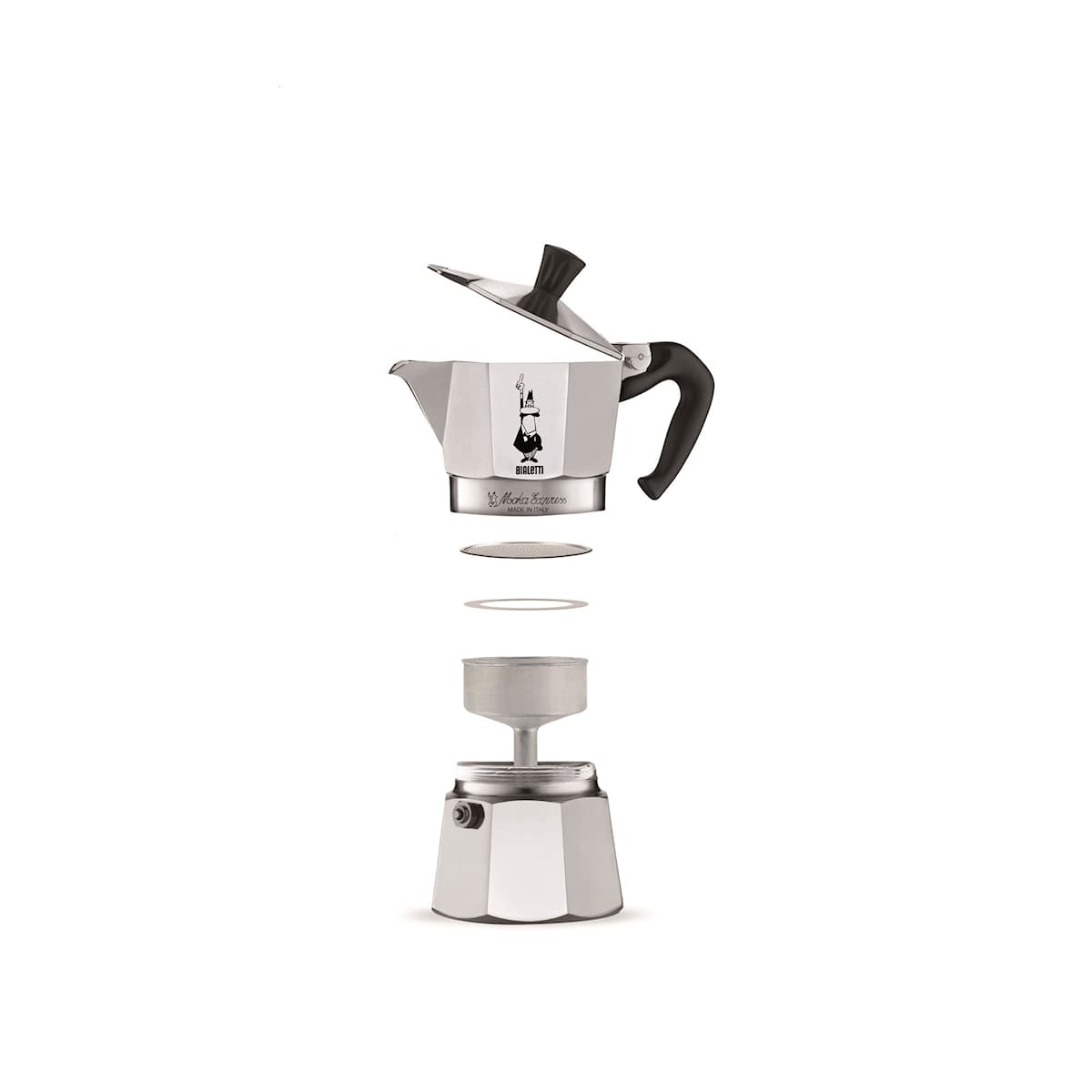 Bialetti Aluminum 9 Cup Stovetop Steamer Espresso Coffee Maker Brewer,  Silver