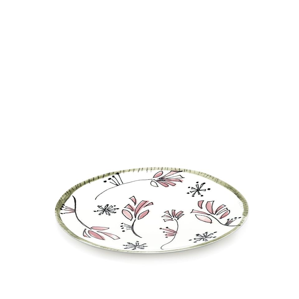 Plate S Fiore Rosa - Set of 2
