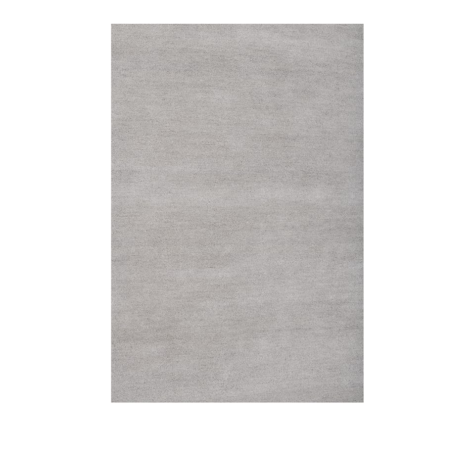 Solid Wool Teppe - Pale Silver