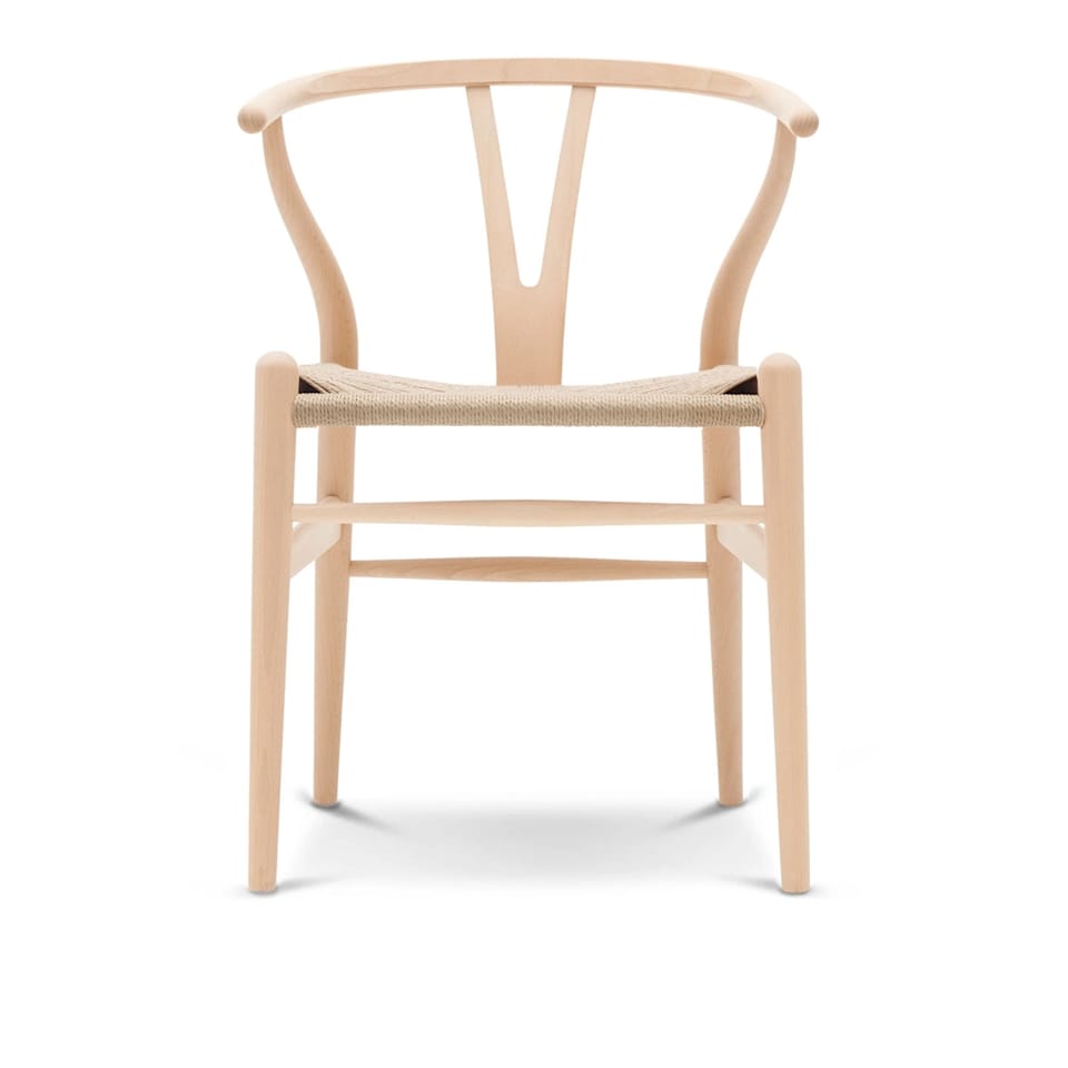 CH24 Y chair - Beech/Natural braided paper cord