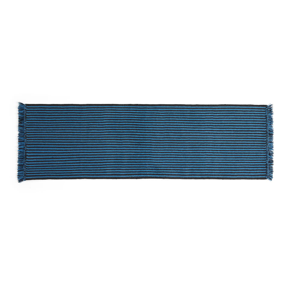Stripes and Stripes Wool Mat Blue
