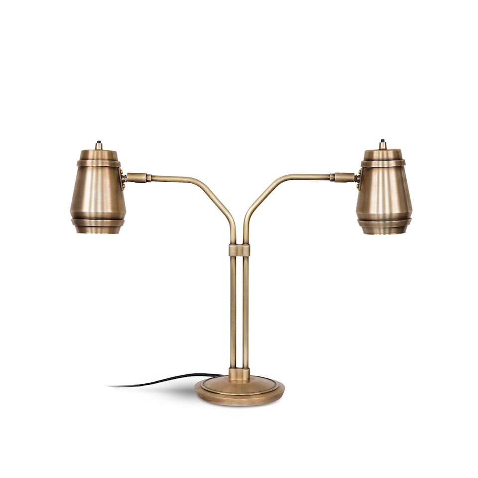 Cask Table Lamp, Brass