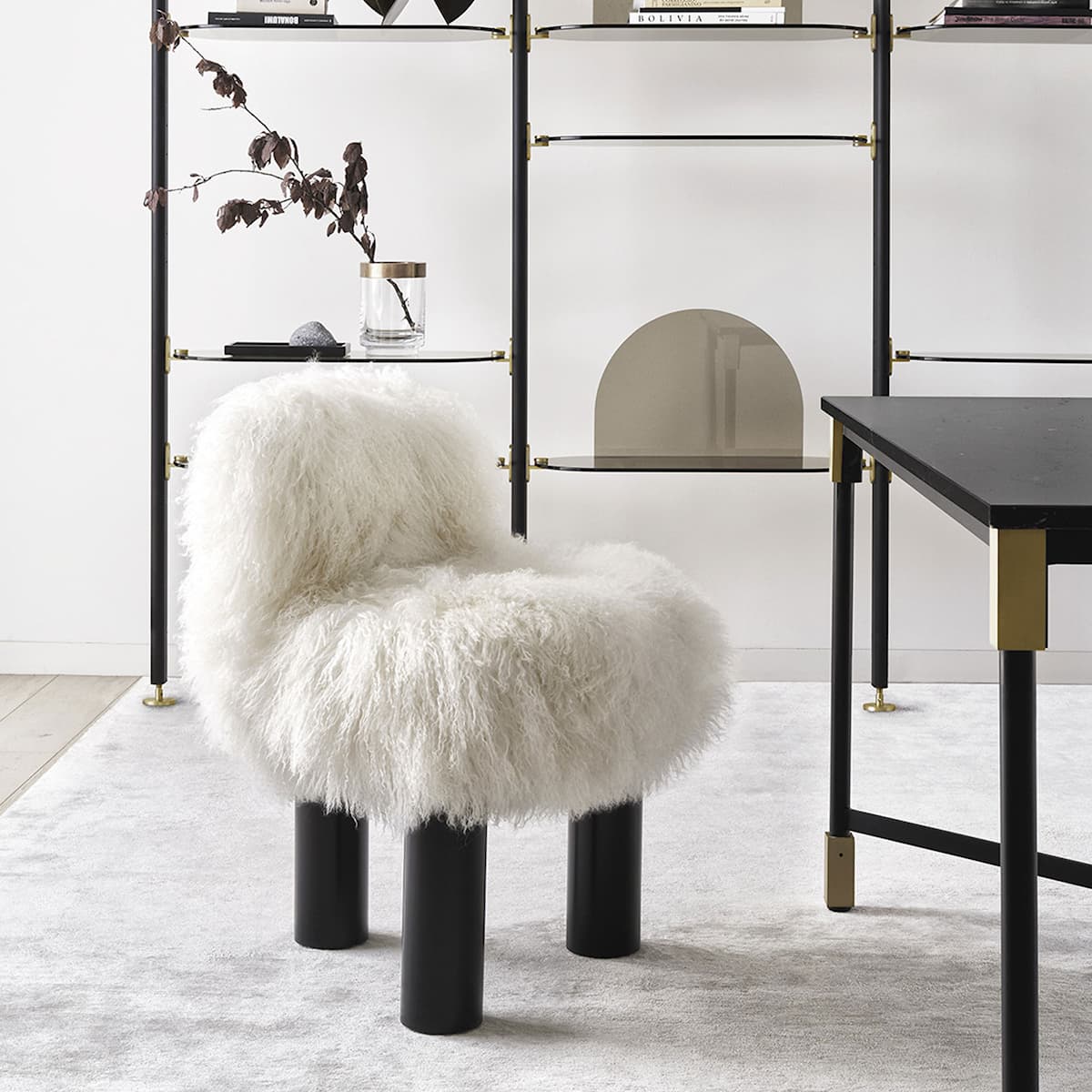 Botolo High Armchair Fur