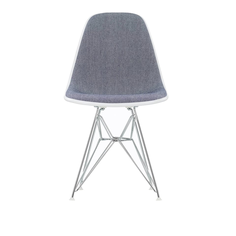 Eames Plastic Chair DSR Front upholstered