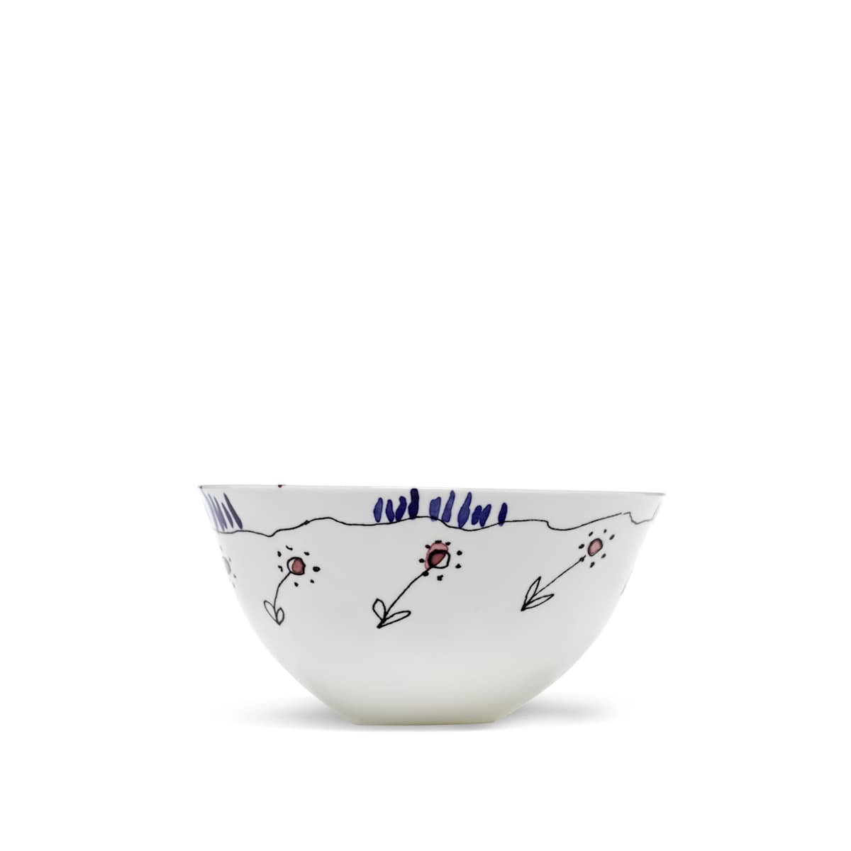 Serving Bowl L Anemone Milk