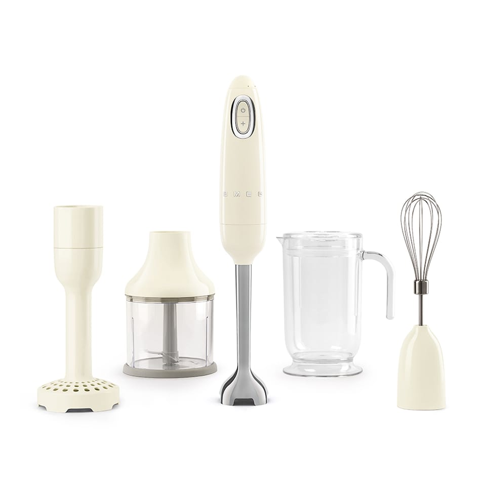 Smeg Hand Blender With Accessories Creme