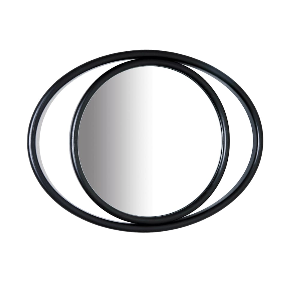 Eyeshine Mirrors Black Oval