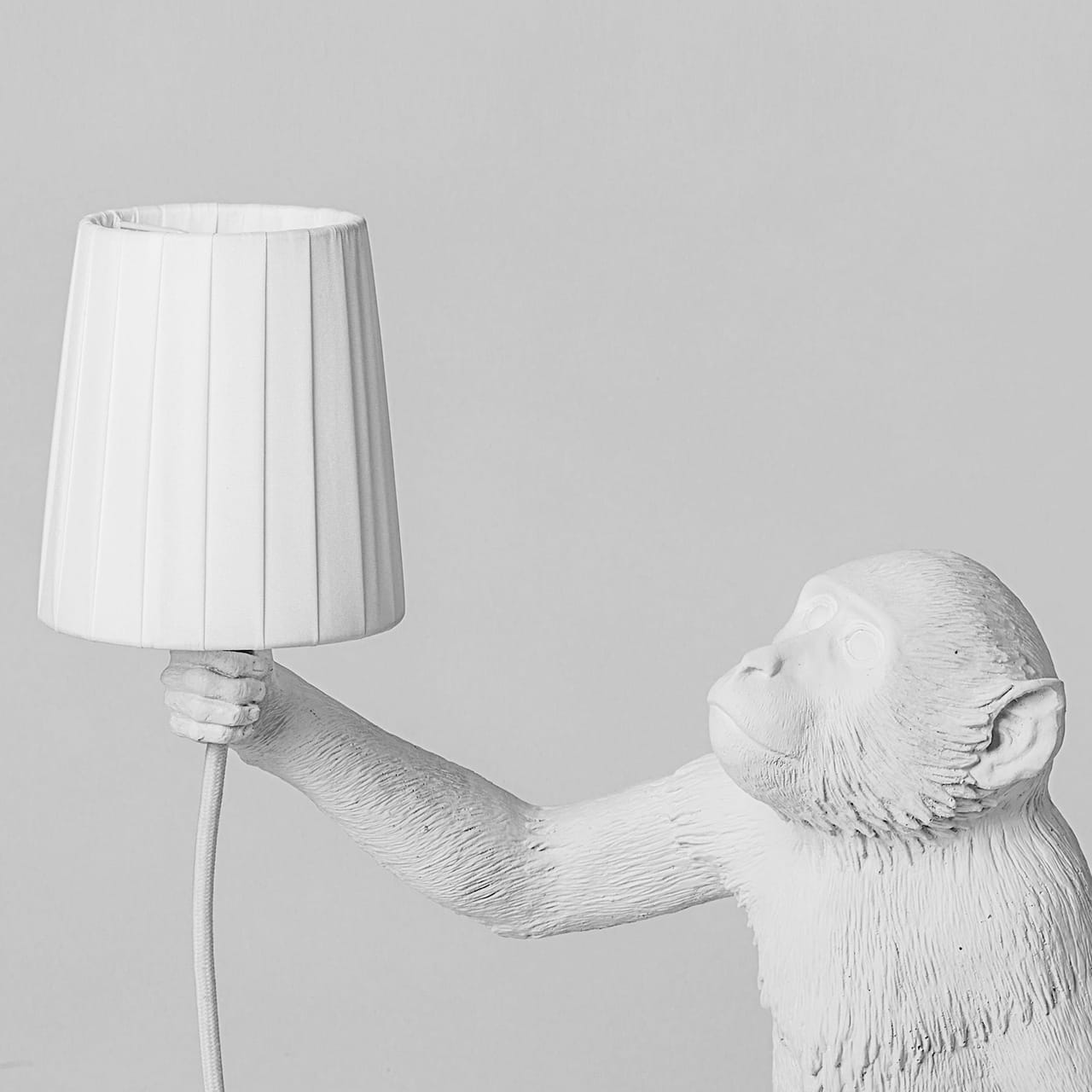 Monkey Lampeskjerm - Hvit