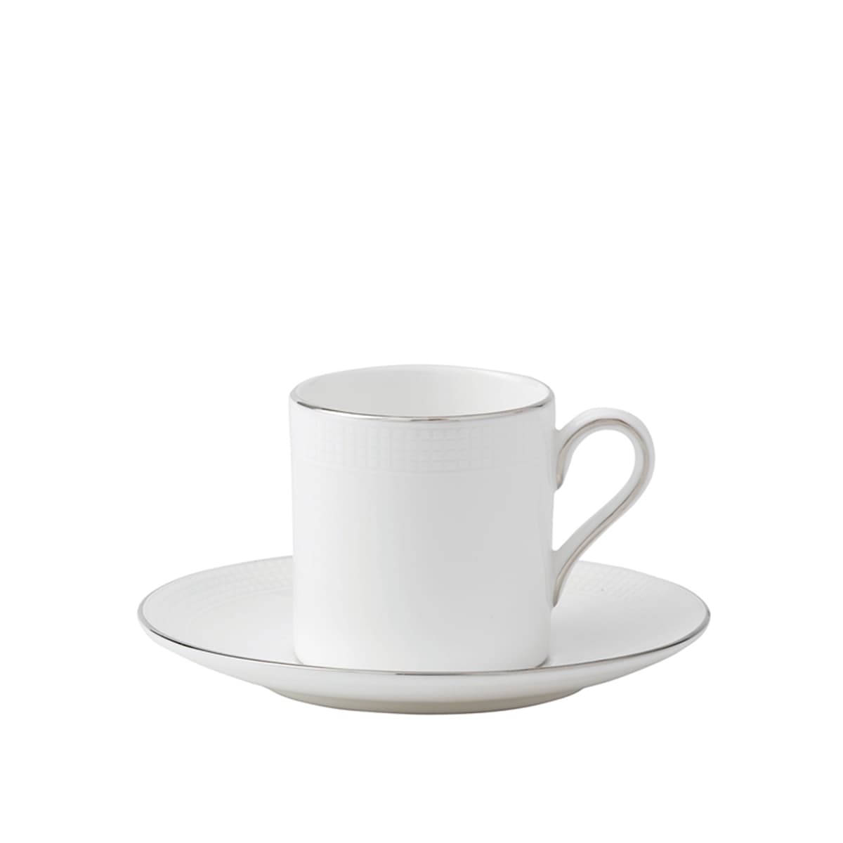 Buy Vera Wang Blanc Sur Blanc Espresso Saucer from Wedgwood | no-ga