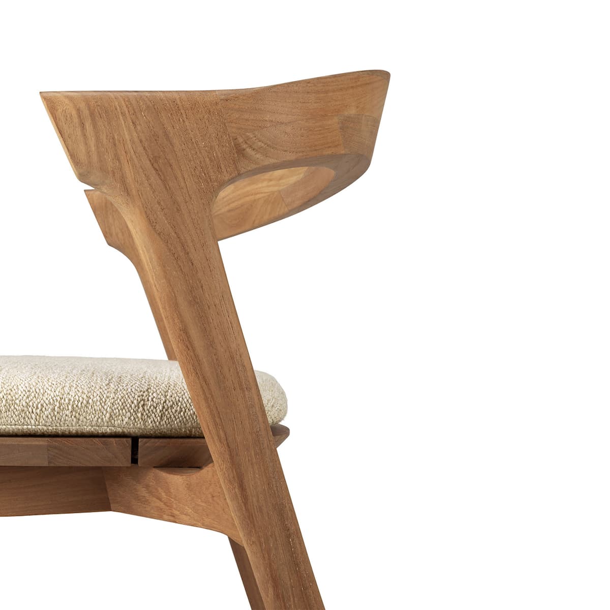Bok Outdoor Dining Chair Seat Cushion - Natural Fabric