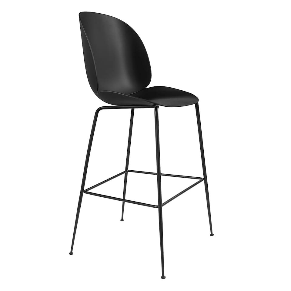 Beetle Bar/Counter Chair Fuldt Polstret Sort