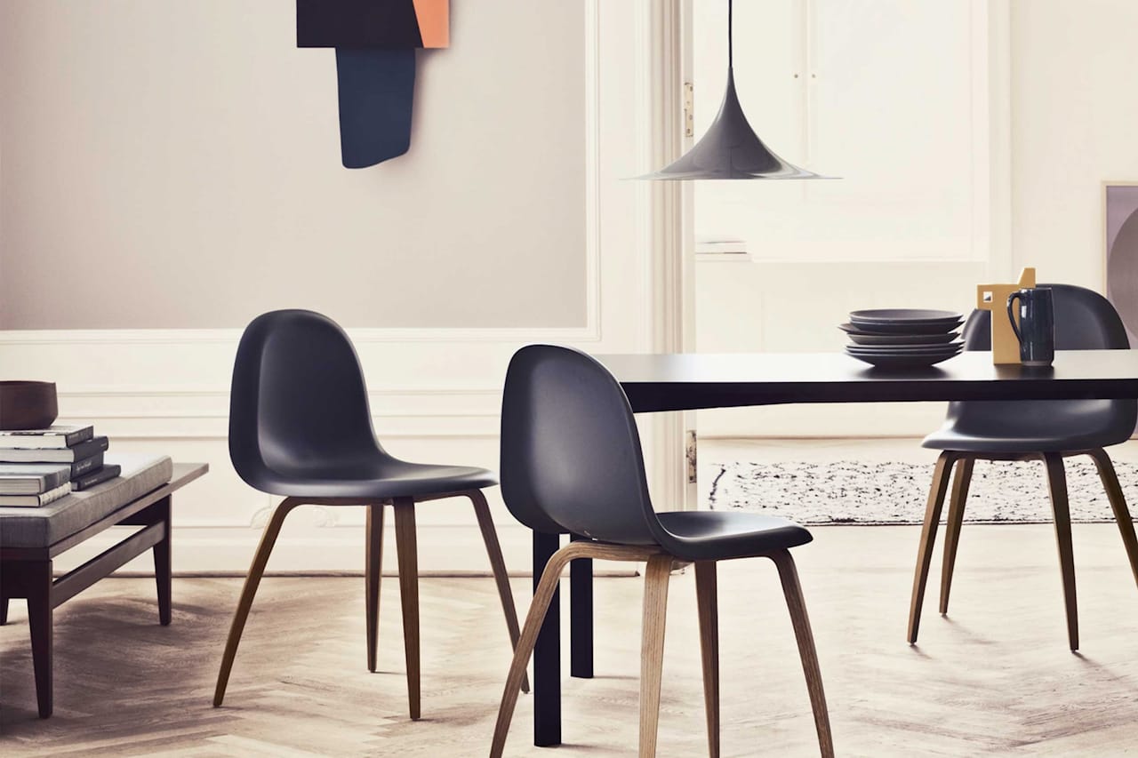 3D Dining Chair Wood Base - Ej Klädd