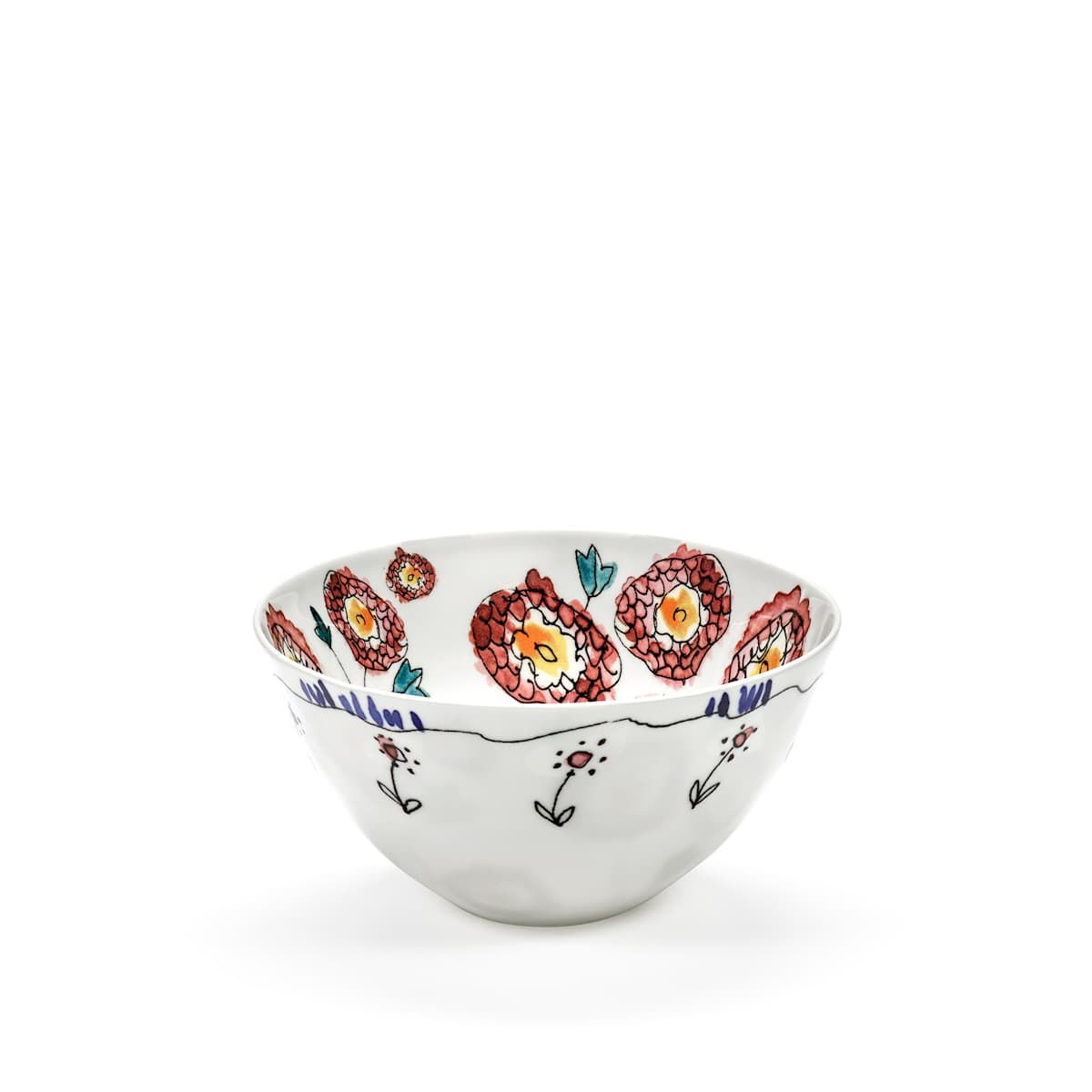Serving Bowl M Anemone Milk - Set of 2