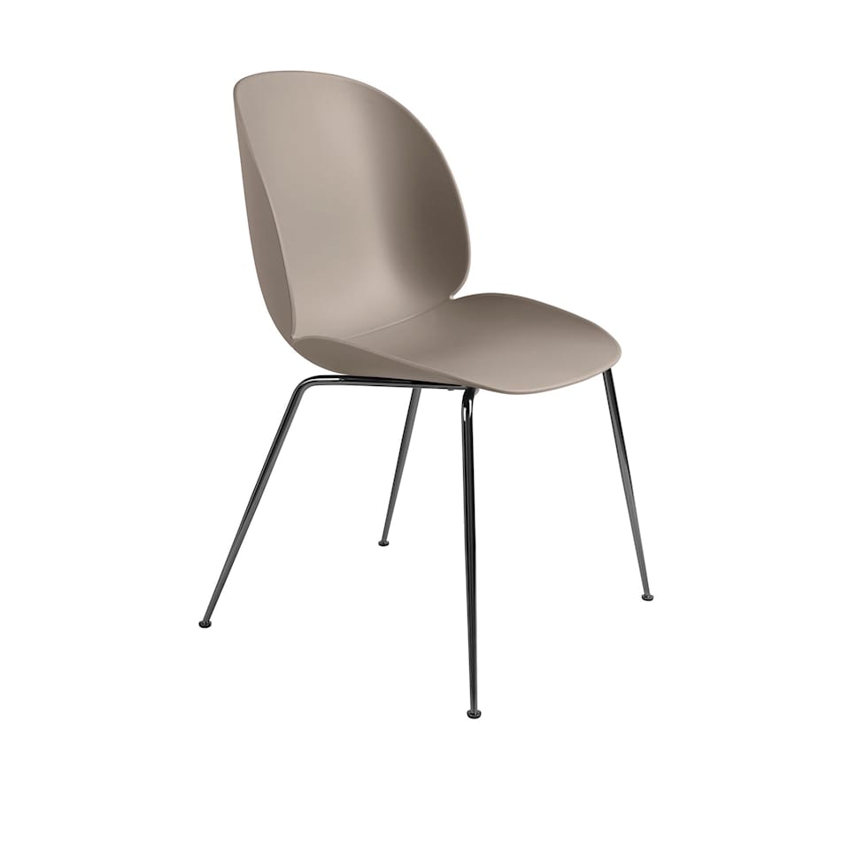 Beetle Dining Chair Conic Base Black - Un-Upholstered