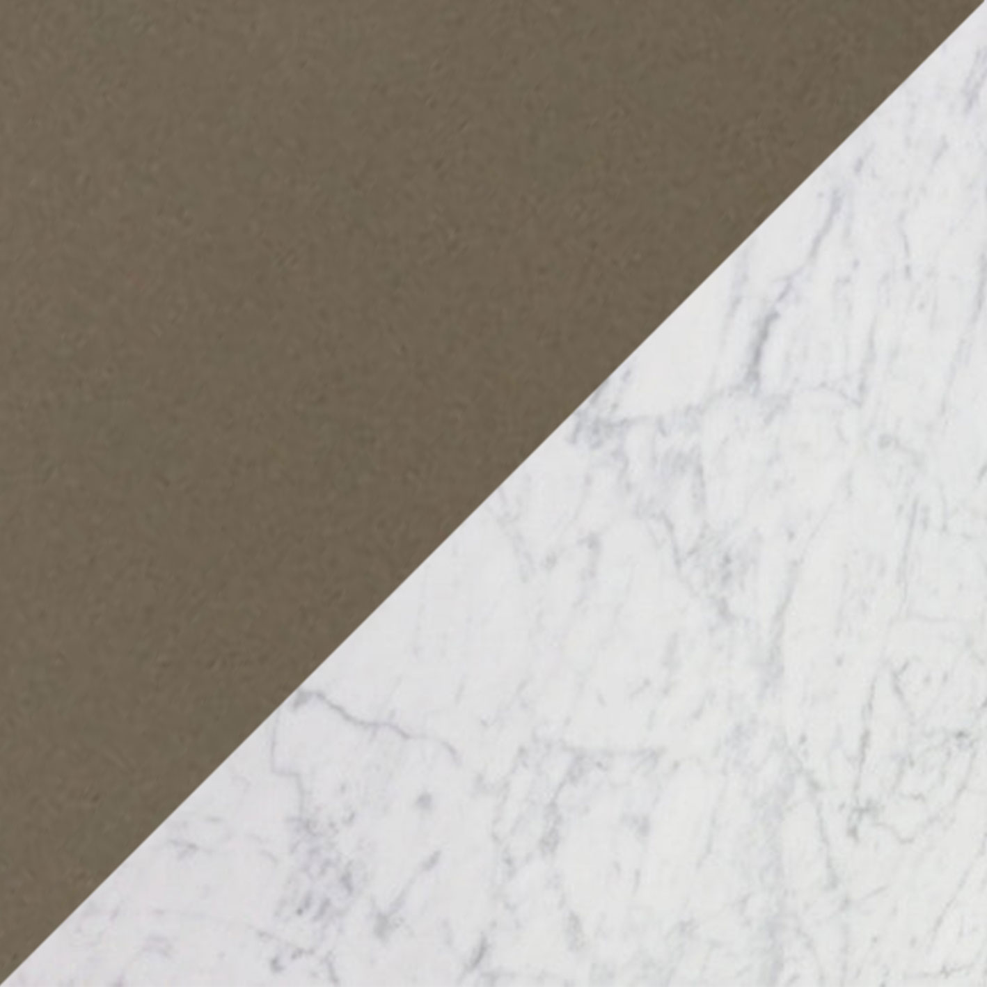 Carrara Marble/Grey Blown Glass
