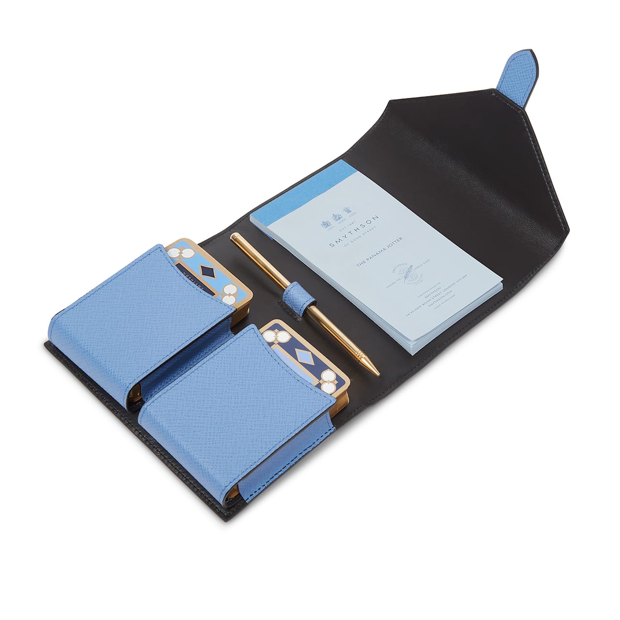 Double Playing Card Case - Nile Blue