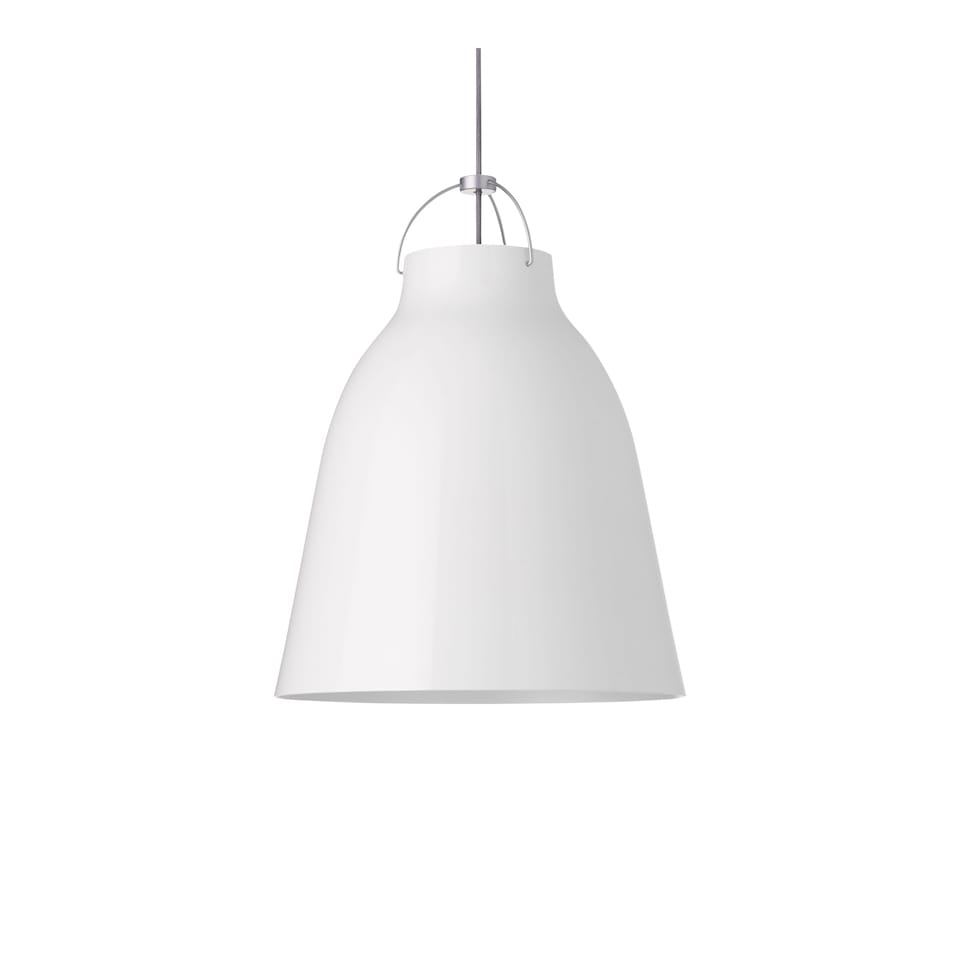 Caravaggio P3 Pendant Lamp - White/Grey Cord