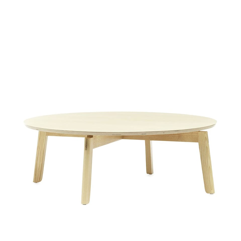 Area Coffee Table, Lacquered Ash, Ø80 H:39