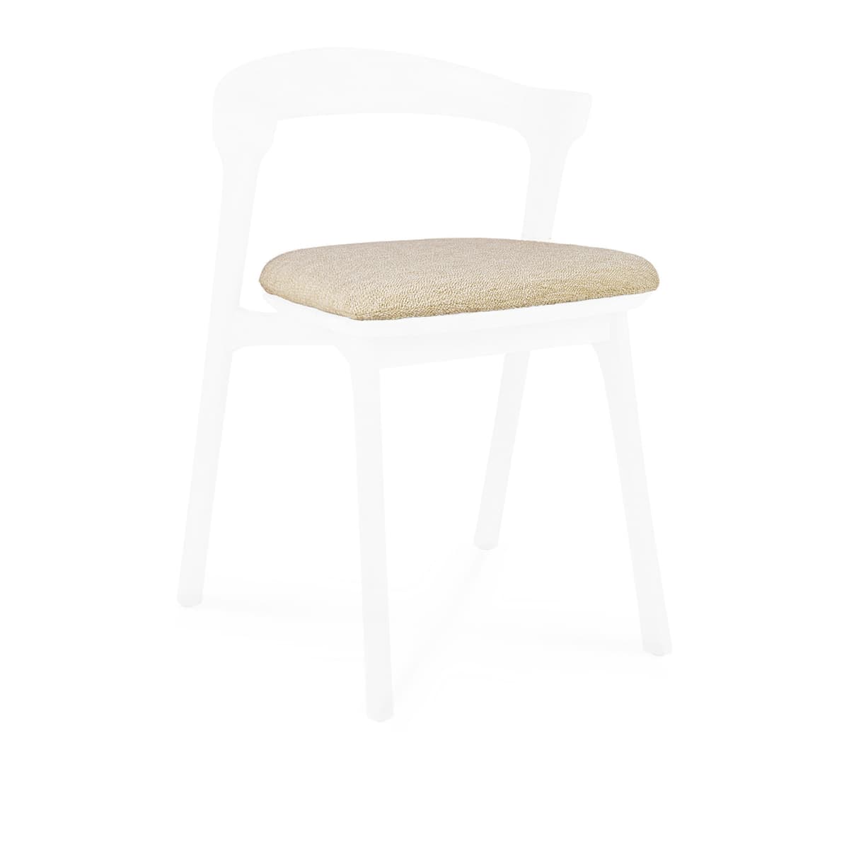 Bok Outdoor Dining Chair Seat Cushion - Natural Fabric