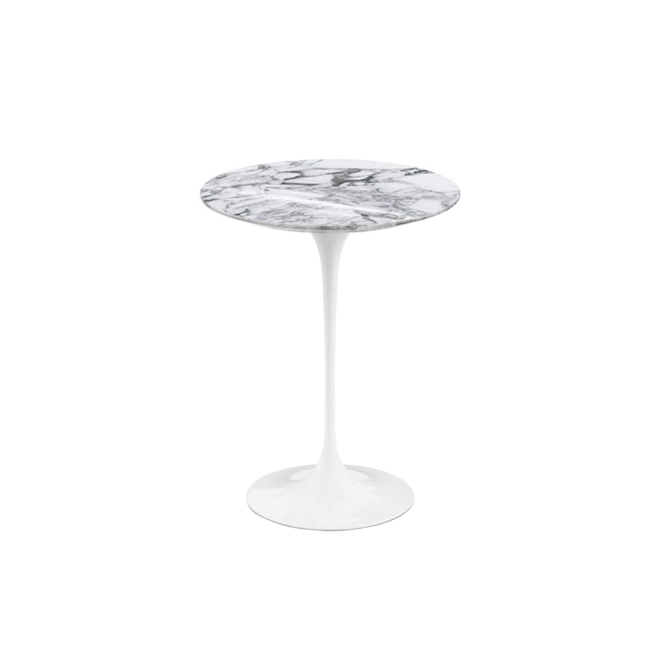 Saarinen Round Side Table - White
