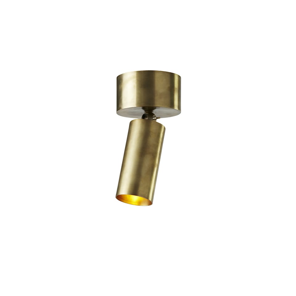 Cylinder : Downlight - Aged Brass