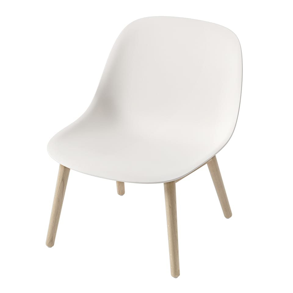 Fiber Lounge Chair Wood Base