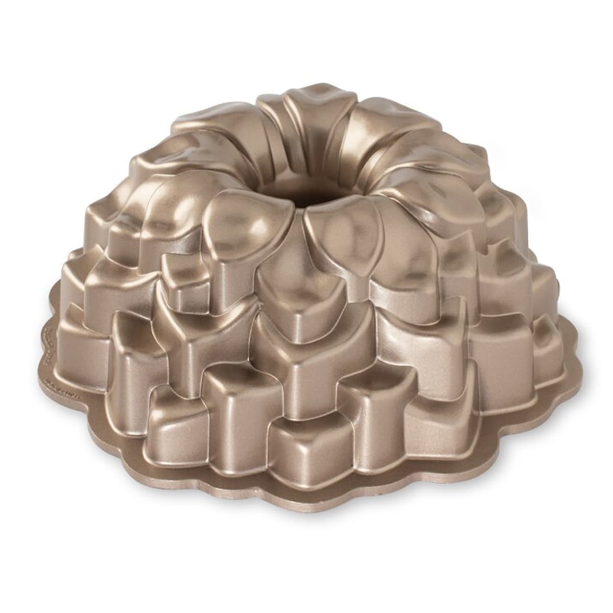 Cake pan QUARTET BUNDT, golden, Nordic Ware