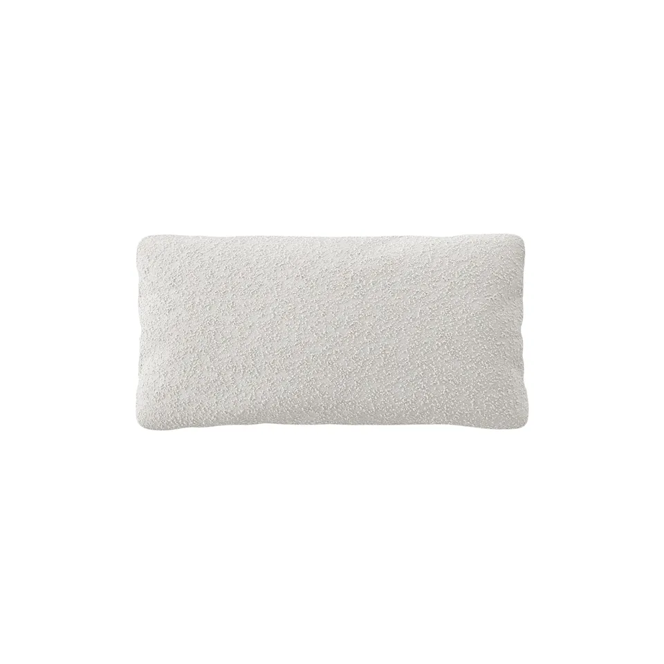 Brick Rectangular Pillow - Ascot, Warm White Bouclé