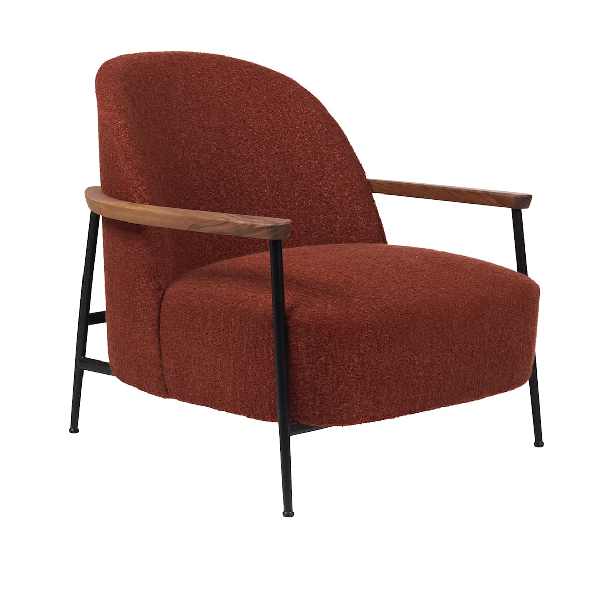 Sejour Lounge Chair with Armrest Oak