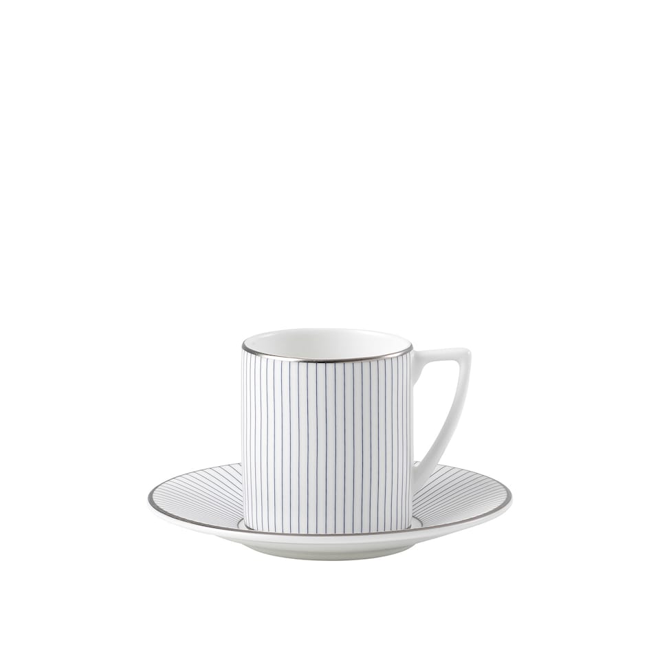 Jasper Conran Pin Stripe Coffee Cup  Saucer