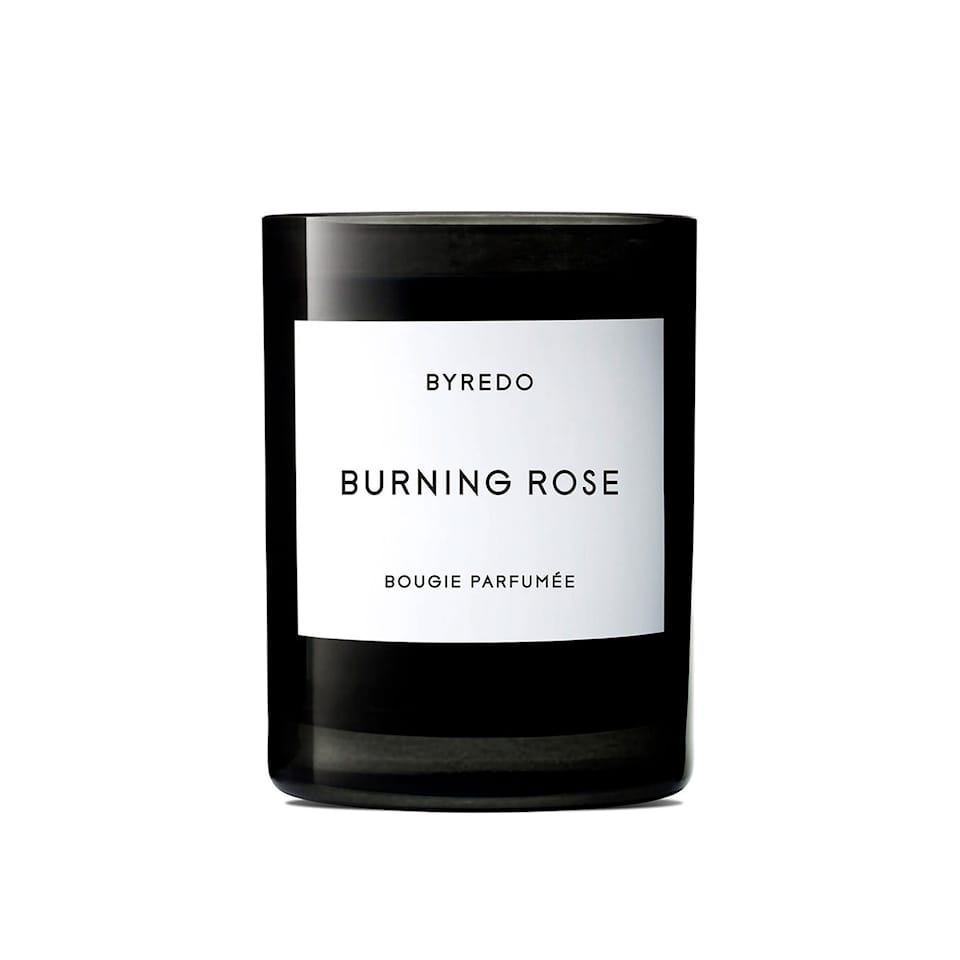 Burning Rose Candle