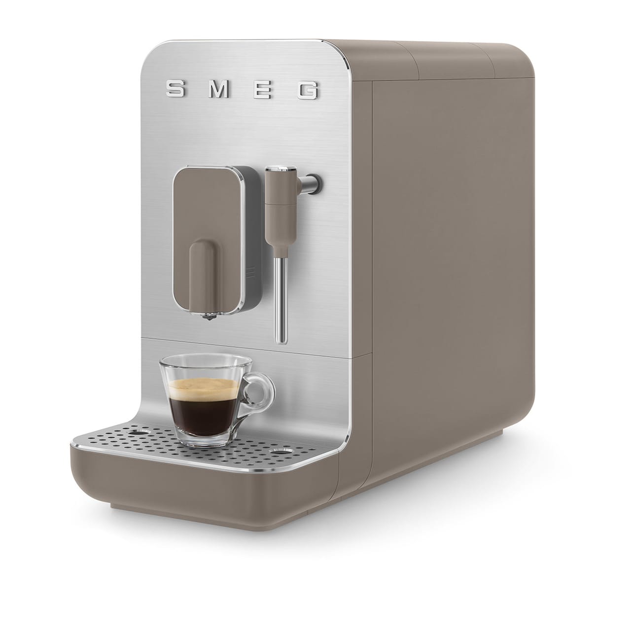 Smeg Automatic Coffee Machine With Steam Wand Taupe