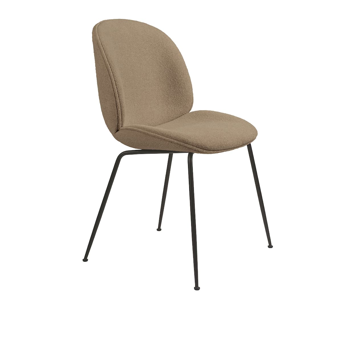 Beetle Dining Chair Conic Base Black - Fully Upholstered