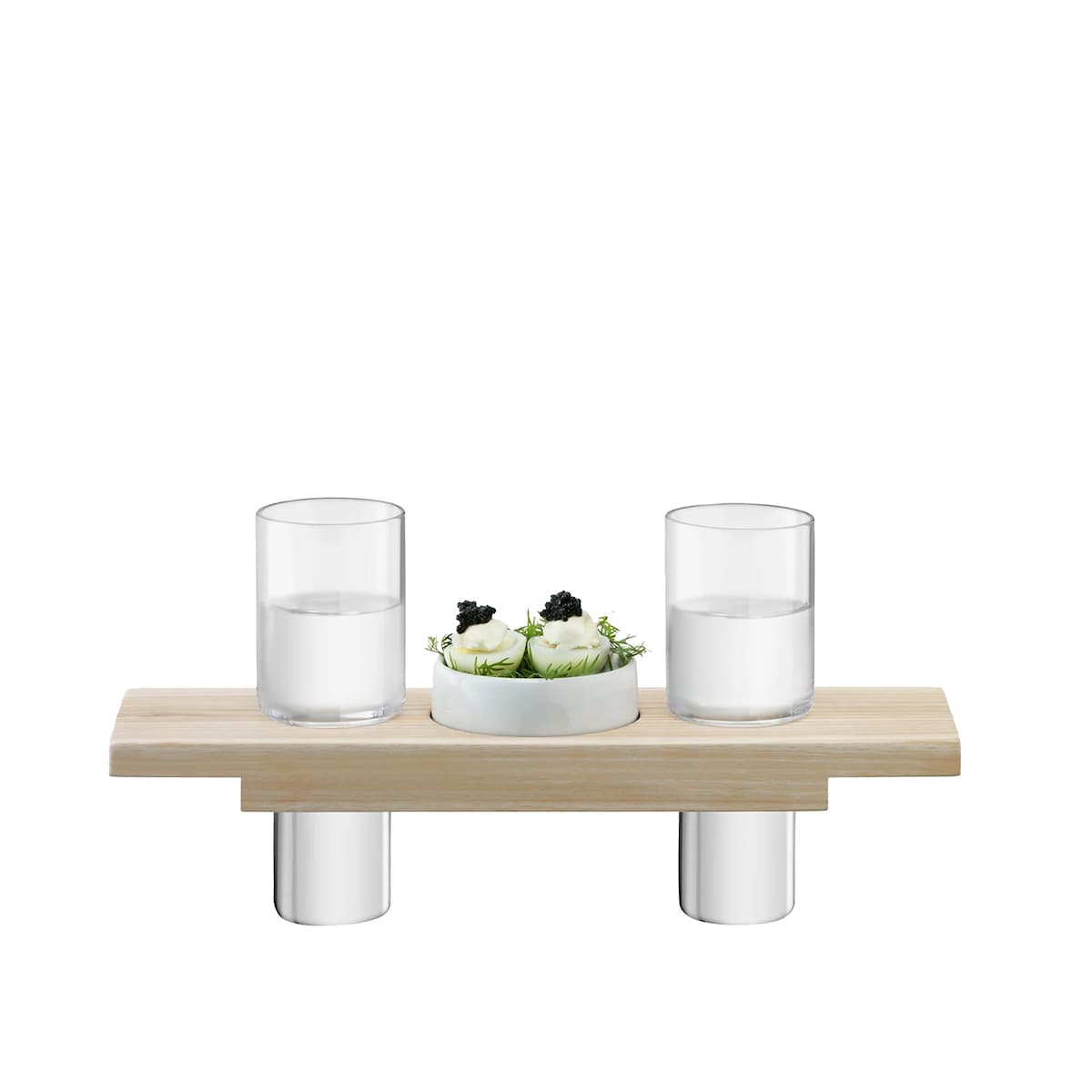 LSA International Water & Wine Carafe Set & Oak Base