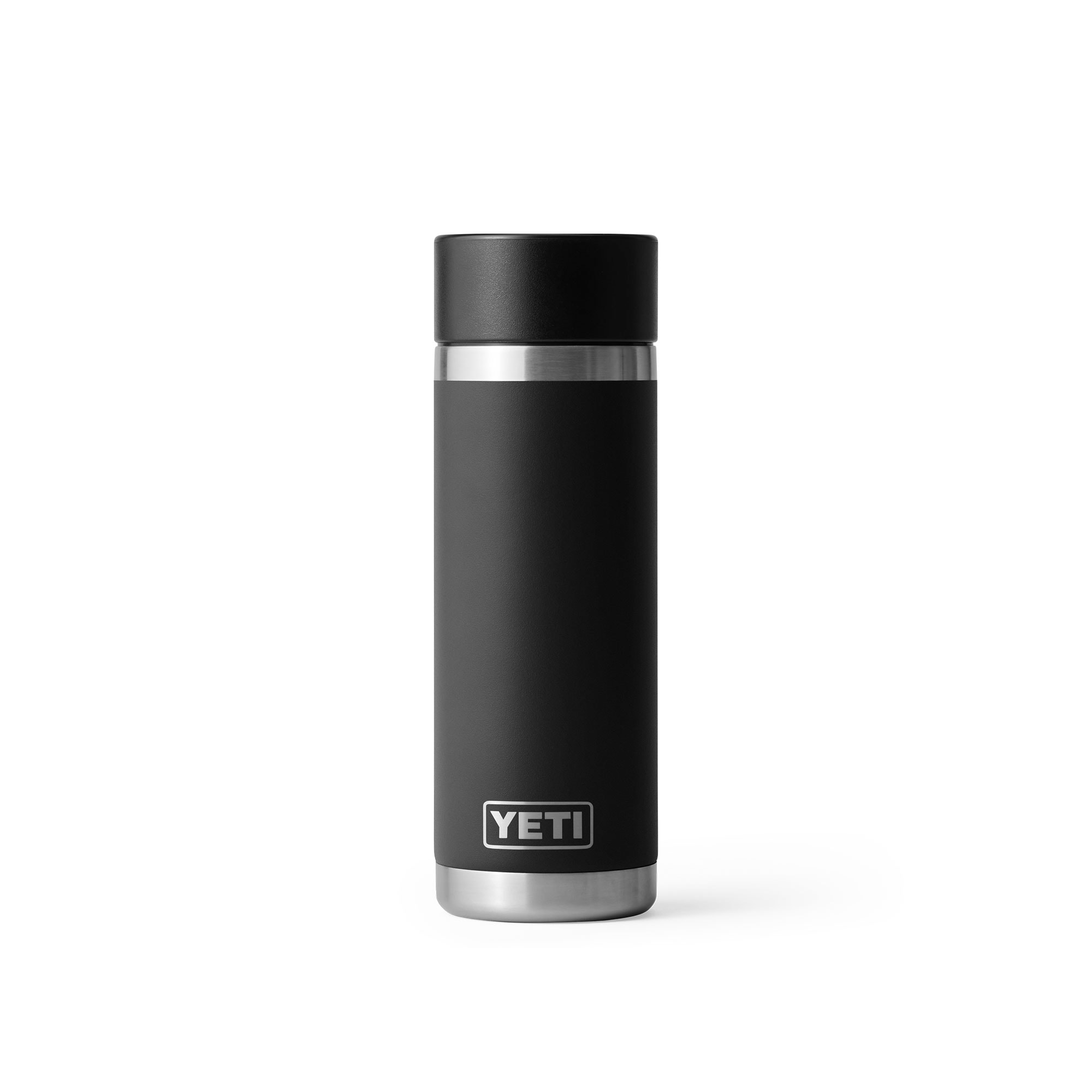 YETI Rambler 18 oz Bottle, Stainless Steel, Vacuum Insulated, with Hot Shot  Cap, Black