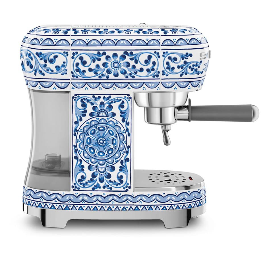 Smeg Espresso Manual Coffee Machine Dolce&Gabbana Blue