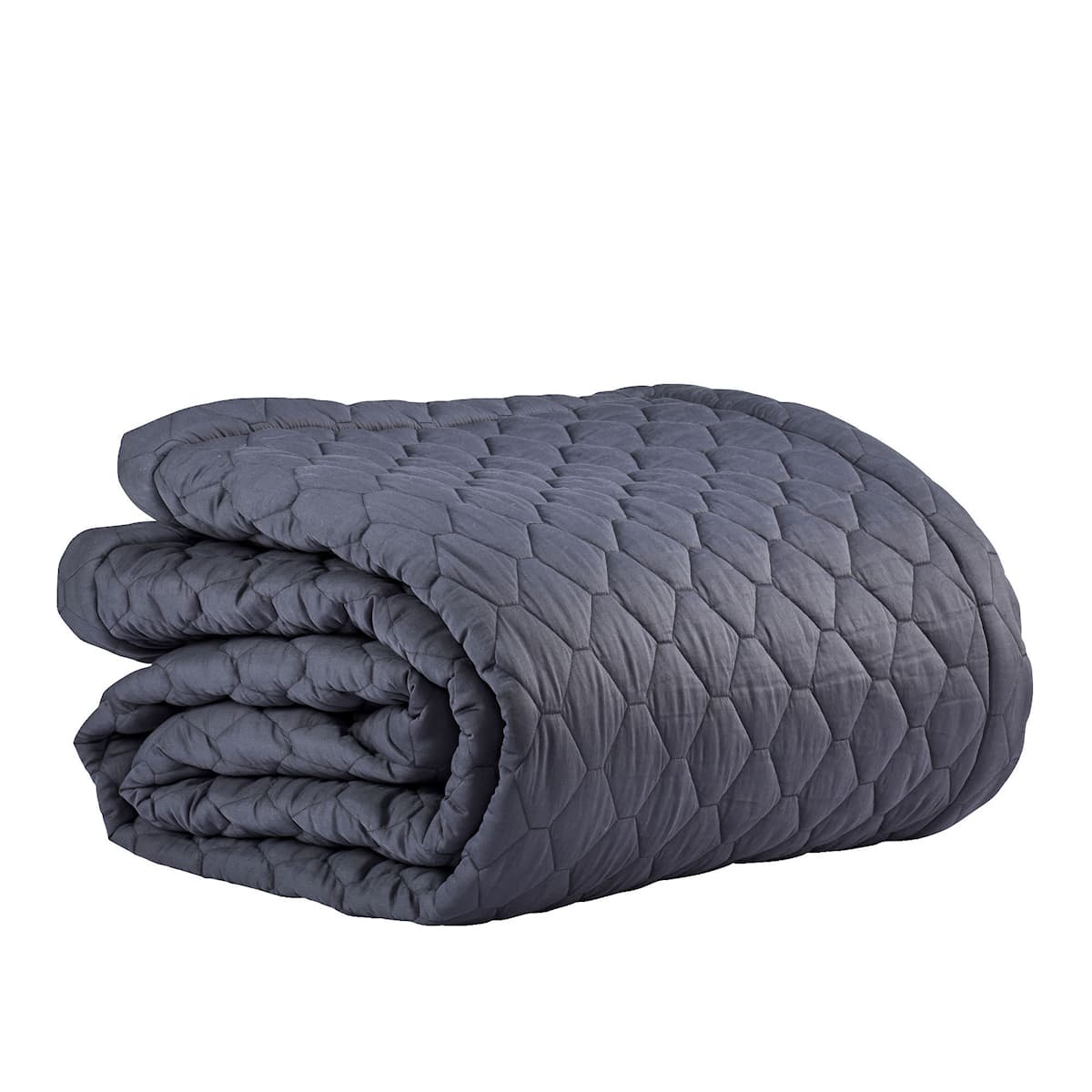 Bacio Bedspread Dark Grey