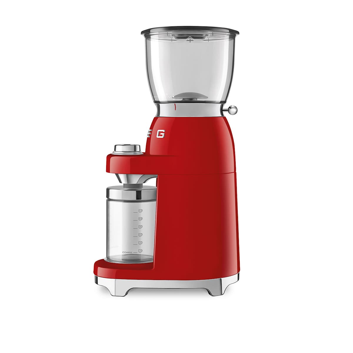 smeg coffee grinder red