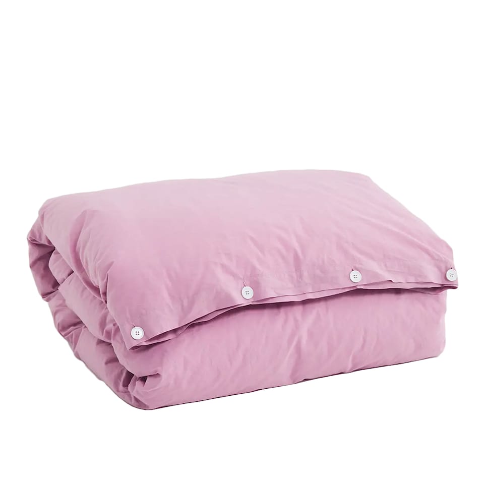 Percale Duvet Cover Mallow Pink