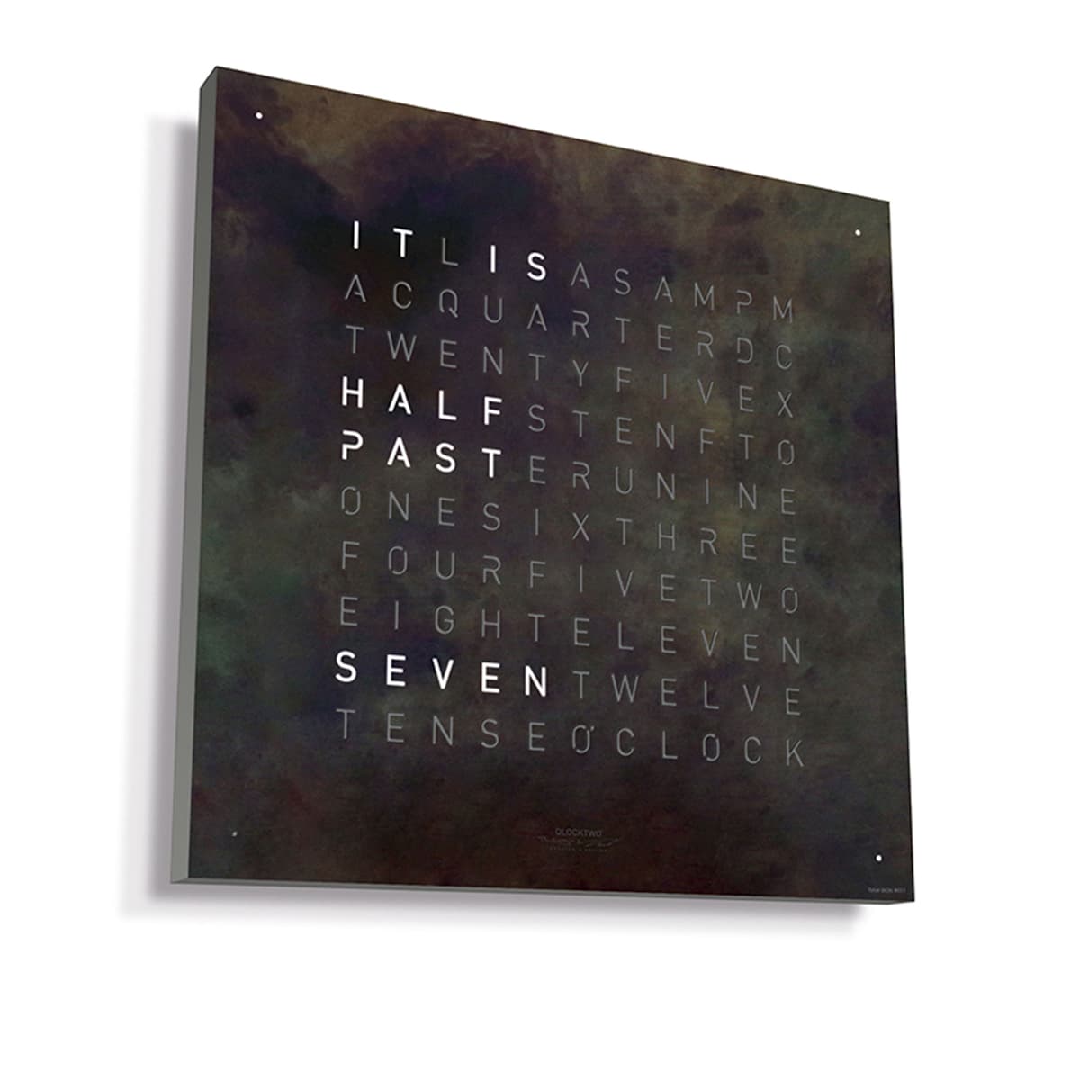 Qlocktwo Large Creators Edition - Raw Iron