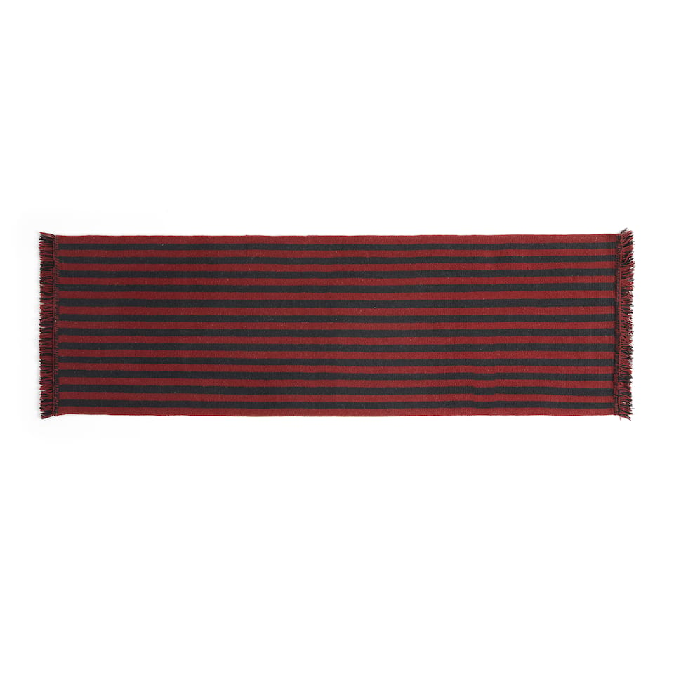 Stripes and Stripes Wool Mat Cherry