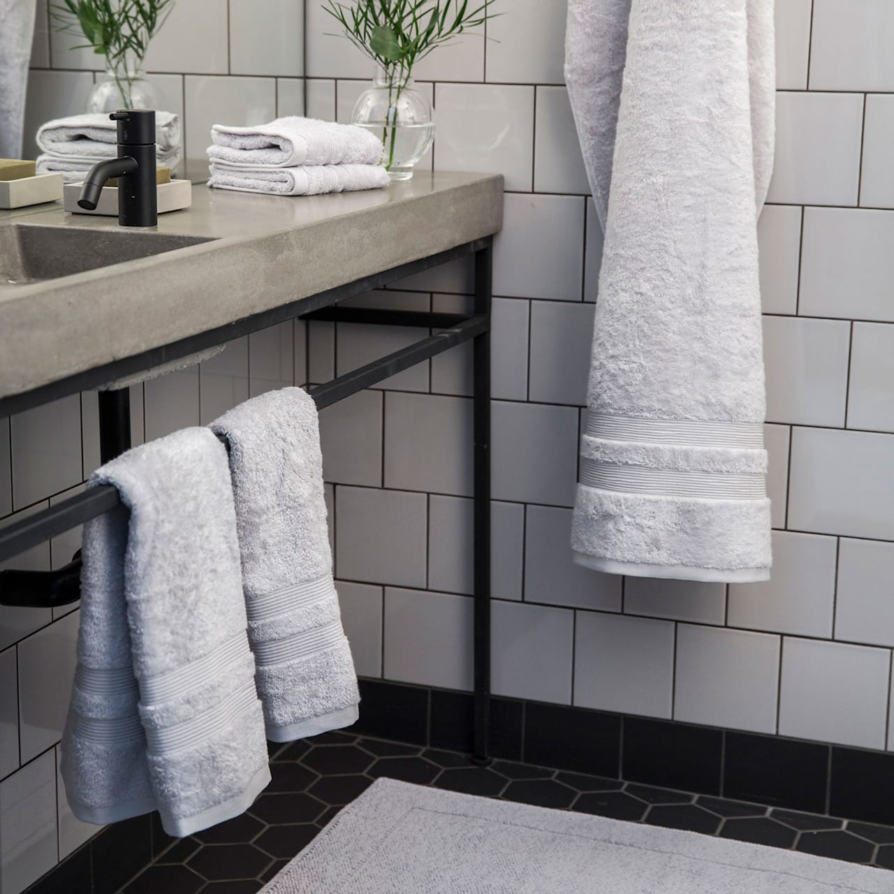 Fontana Towel Organic Light Grey