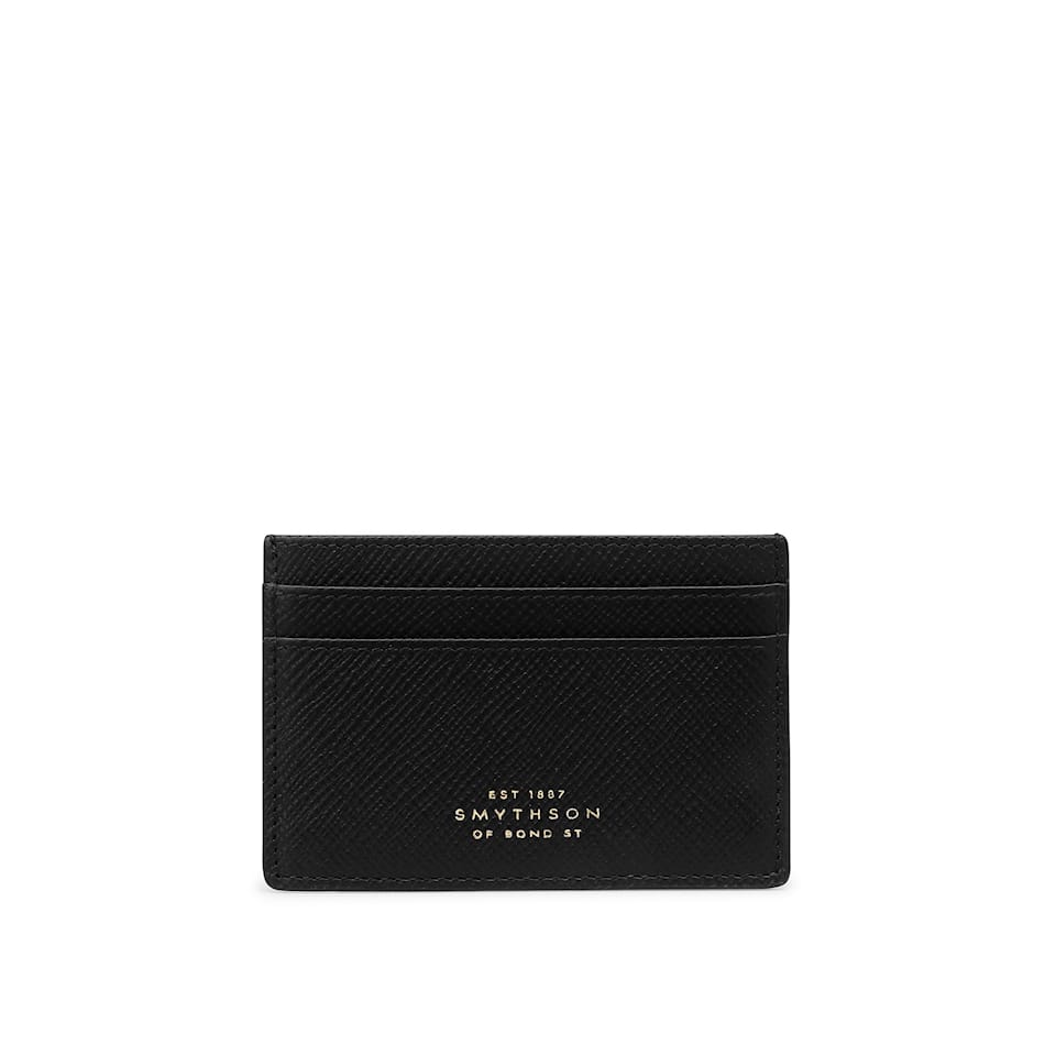 Panama Flat Card Holder - Black