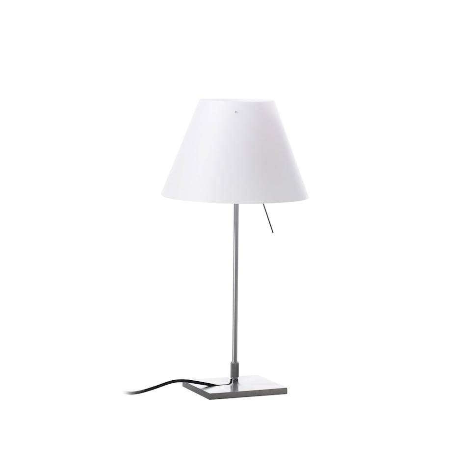 Costanzina Table Lamp - Aluminum/White