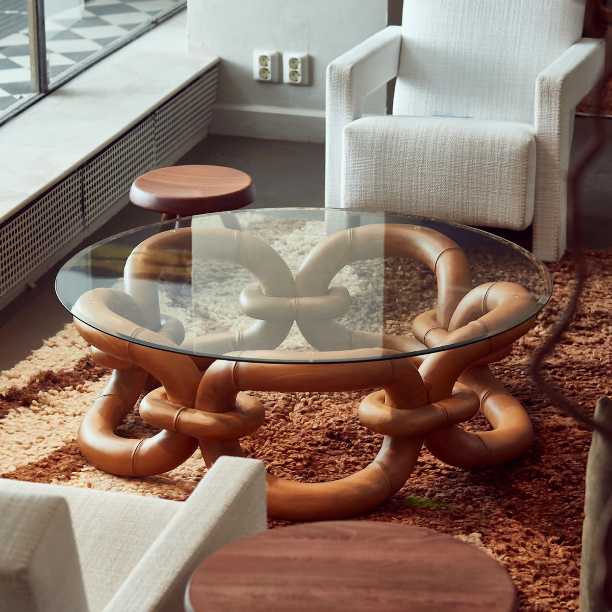DD Bamboo Bracelet Sofa Table