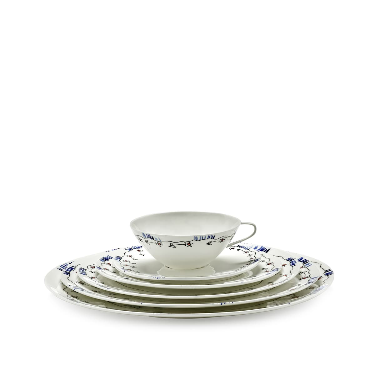 Tea Cup & Saucer Anemone Milk