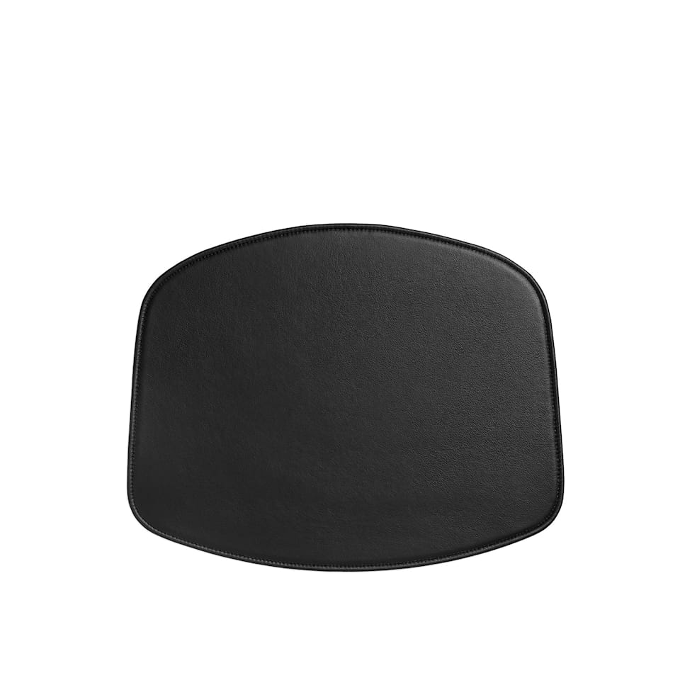 Seat Pad About A Chair Leather Black - Without Armrest